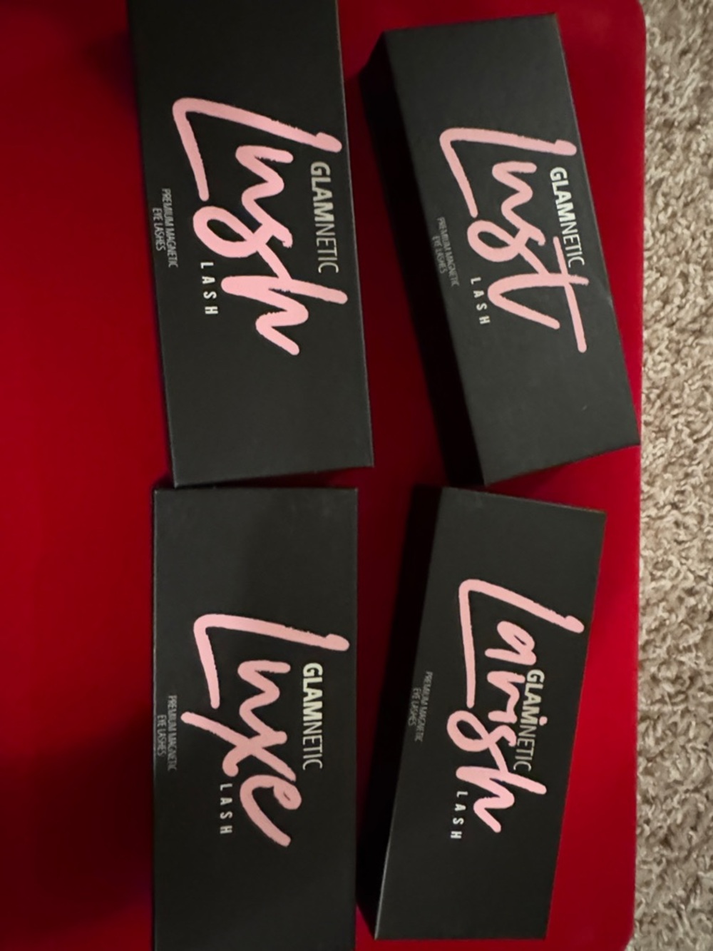 Vanity Glamnetic Lash Set — Black & Pink Accents